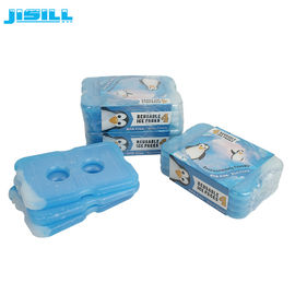 Paket Freezer Untuk Pendingin / Paket Es Plastik Transparan Putih Dengan Cairan Biru 200ml