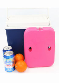 Biru Medium Cooler Blok Es Gel Freezable Cold Packs Hard Shell Bebas BPA Untuk Makanan Dingin