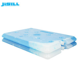 Blue PCM Coolant Flat HDPE Large Cooler Ice Packs Tidak beracun - 25 derajat untuk makanan beku