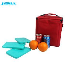 Blue Hard Plastic Reusable Slim Lunch Ice Packs Untuk Cooler Bag Untuk Makanan Beku