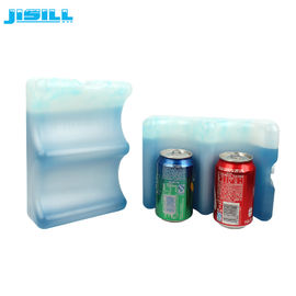 Pembawa Botol Plastik HDPE Plastik 4 Payudara Ice Pack Berbentuk Gelombang