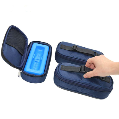 Oxford Fabric Plastic Medical Cool Box Portable Cooler Brick Untuk Penderita Diabetes